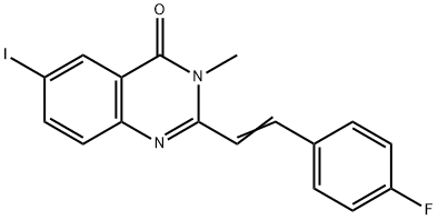 431939-65-0 2-[2-(4-fluorophenyl)vinyl]-6-iodo-3-methyl-4(3H)-quinazolinone
