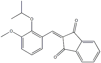 2-(2-isopropoxy-3-methoxybenzylidene)-1H-indene-1,3(2H)-dione Structure