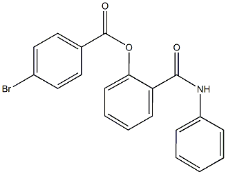 2-(anilinocarbonyl)phenyl 4-bromobenzoate 化学構造式