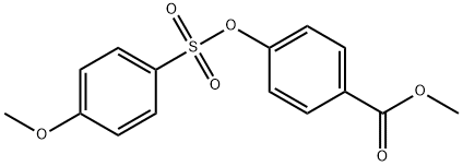 methyl 4-{[(4-methoxyphenyl)sulfonyl]oxy}benzoate Structure