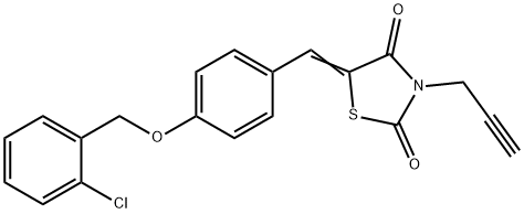 5-{4-[(2-chlorobenzyl)oxy]benzylidene}-3-(2-propynyl)-1,3-thiazolidine-2,4-dione|