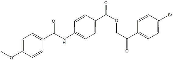 2-(4-bromophenyl)-2-oxoethyl 4-[(4-methoxybenzoyl)amino]benzoate|