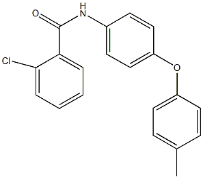 2-chloro-N-[4-(4-methylphenoxy)phenyl]benzamide 结构式