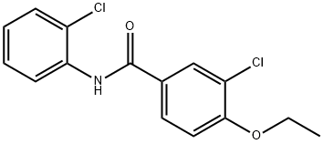 3-chloro-N-(2-chlorophenyl)-4-ethoxybenzamide Structure