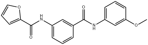 N-{3-[(3-methoxyanilino)carbonyl]phenyl}-2-furamide Structure