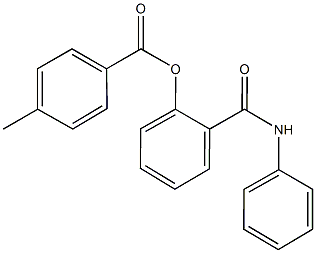 2-(anilinocarbonyl)phenyl 4-methylbenzoate Structure