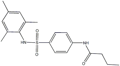 N-{4-[(mesitylamino)sulfonyl]phenyl}butanamide Structure