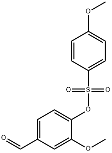 4-formyl-2-methoxyphenyl 4-methoxybenzenesulfonate 化学構造式