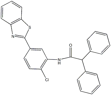 N-[5-(1,3-benzothiazol-2-yl)-2-chlorophenyl]-2,2-diphenylacetamide Struktur