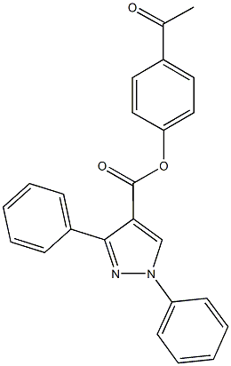 4-acetylphenyl 1,3-diphenyl-1H-pyrazole-4-carboxylate|