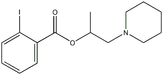 1-methyl-2-(1-piperidinyl)ethyl 2-iodobenzoate Structure
