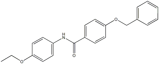 4-(benzyloxy)-N-(4-ethoxyphenyl)benzamide Struktur