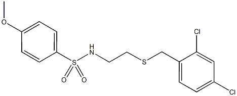 N-{2-[(2,4-dichlorobenzyl)sulfanyl]ethyl}-4-methoxybenzenesulfonamide Structure