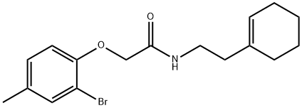 432020-09-2 2-(2-bromo-4-methylphenoxy)-N-[2-(1-cyclohexen-1-yl)ethyl]acetamide