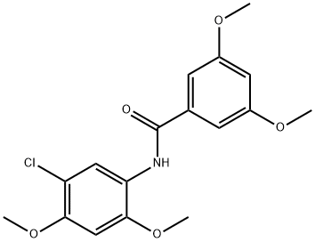 N-(5-chloro-2,4-dimethoxyphenyl)-3,5-dimethoxybenzamide 结构式