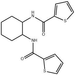 N-{2-[(2-thienylcarbonyl)amino]cyclohexyl}-2-thiophenecarboxamide Structure