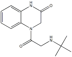 4-[(tert-butylamino)acetyl]-3,4-dihydro-2(1H)-quinoxalinone,432494-96-7,结构式