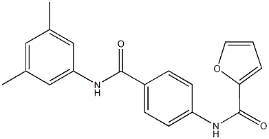 N-{4-[(3,5-dimethylanilino)carbonyl]phenyl}-2-furamide,432495-46-0,结构式