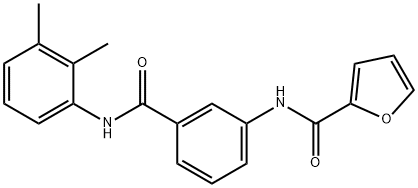 N-{3-[(2,3-dimethylanilino)carbonyl]phenyl}-2-furamide Struktur