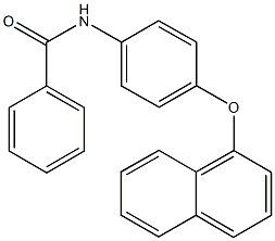 N-[4-(1-naphthyloxy)phenyl]benzamide Structure