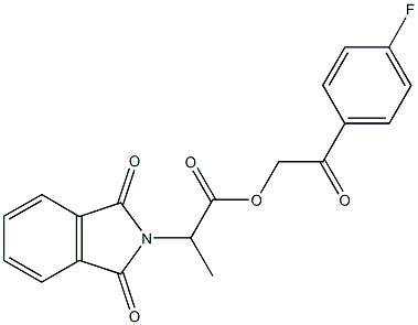 432496-33-8 2-(4-fluorophenyl)-2-oxoethyl 2-(1,3-dioxo-1,3-dihydro-2H-isoindol-2-yl)propanoate