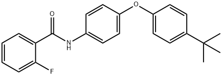 N-[4-(4-tert-butylphenoxy)phenyl]-2-fluorobenzamide|