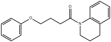 4-(3,4-dihydro-1(2H)-quinolinyl)-4-oxobutyl phenyl ether Struktur