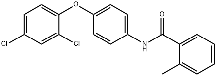 N-[4-(2,4-dichlorophenoxy)phenyl]-2-methylbenzamide Struktur
