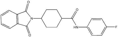 4-(1,3-dioxo-1,3-dihydro-2H-isoindol-2-yl)-N-(4-fluorophenyl)cyclohexanecarboxamide Structure
