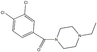 1-(3,4-dichlorobenzoyl)-4-ethylpiperazine Structure