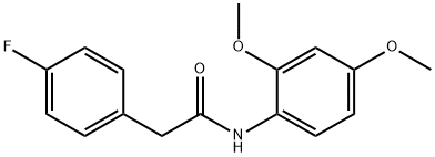 N-(2,4-dimethoxyphenyl)-2-(4-fluorophenyl)acetamide Structure