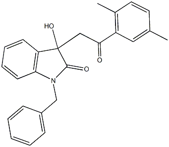 432515-43-0 1-benzyl-3-[2-(2,5-dimethylphenyl)-2-oxoethyl]-3-hydroxy-1,3-dihydro-2H-indol-2-one