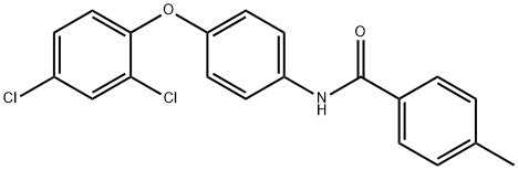 N-[4-(2,4-dichlorophenoxy)phenyl]-4-methylbenzamide 结构式