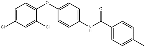 N-[4-(2,4-dichlorophenoxy)phenyl]-4-methylbenzamide,432519-76-1,结构式