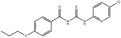 N-(5-chloro-2-pyridinyl)-N'-(4-propoxybenzoyl)thiourea Structure