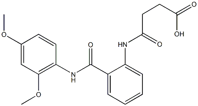 4-{2-[(2,4-dimethoxyanilino)carbonyl]anilino}-4-oxobutanoic acid,432523-38-1,结构式