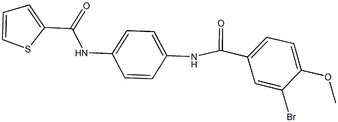 N-{4-[(3-bromo-4-methoxybenzoyl)amino]phenyl}-2-thiophenecarboxamide|