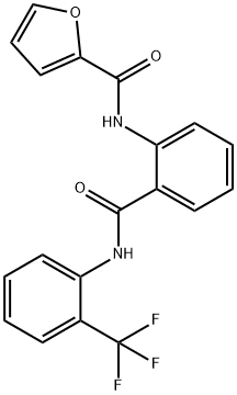 N-(2-{[2-(trifluoromethyl)anilino]carbonyl}phenyl)-2-furamide|