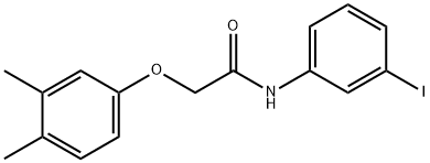 2-(3,4-dimethylphenoxy)-N-(3-iodophenyl)acetamide,432527-77-0,结构式