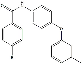 4-bromo-N-[4-(3-methylphenoxy)phenyl]benzamide,432528-03-5,结构式