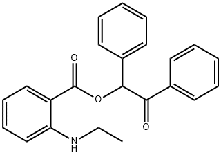 2-oxo-1,2-diphenylethyl 2-(ethylamino)benzoate Structure