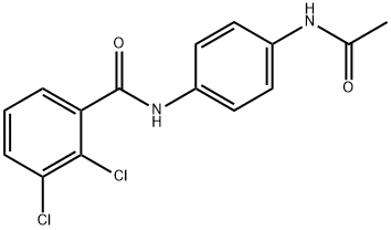 N-[4-(acetylamino)phenyl]-2,3-dichlorobenzamide Struktur
