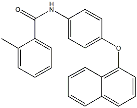 2-methyl-N-[4-(1-naphthyloxy)phenyl]benzamide Structure