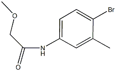 N-(4-bromo-3-methylphenyl)-2-methoxyacetamide Struktur