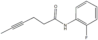 N-(2-fluorophenyl)hex-4-ynamide 结构式