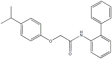 N-[1,1'-biphenyl]-2-yl-2-(4-isopropylphenoxy)acetamide 结构式