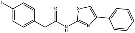 2-(4-fluorophenyl)-N-(4-phenyl-1,3-thiazol-2-yl)acetamide Struktur