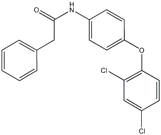 N-[4-(2,4-dichlorophenoxy)phenyl]-2-phenylacetamide 结构式