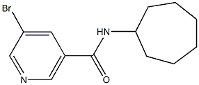 5-bromo-N-cycloheptylnicotinamide 化学構造式