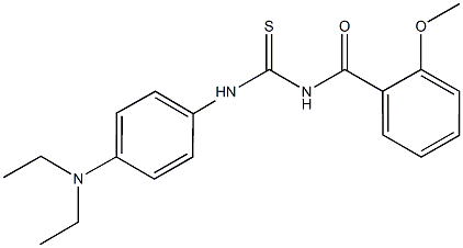 N-[4-(diethylamino)phenyl]-N'-(2-methoxybenzoyl)thiourea Struktur